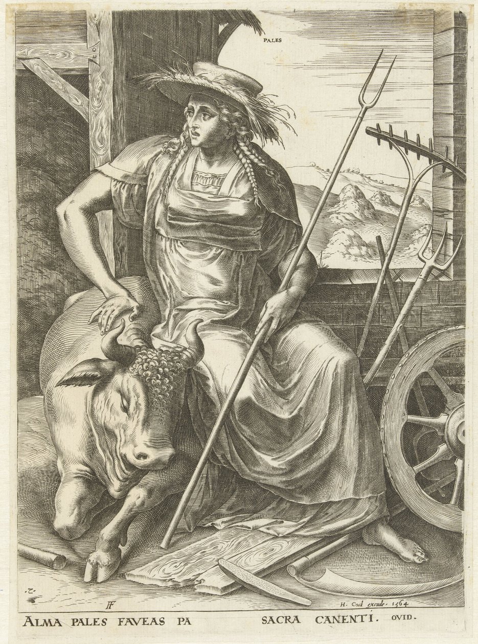 bleknar Gudinnor och nymfer (serietitel) av Cornelis Cort