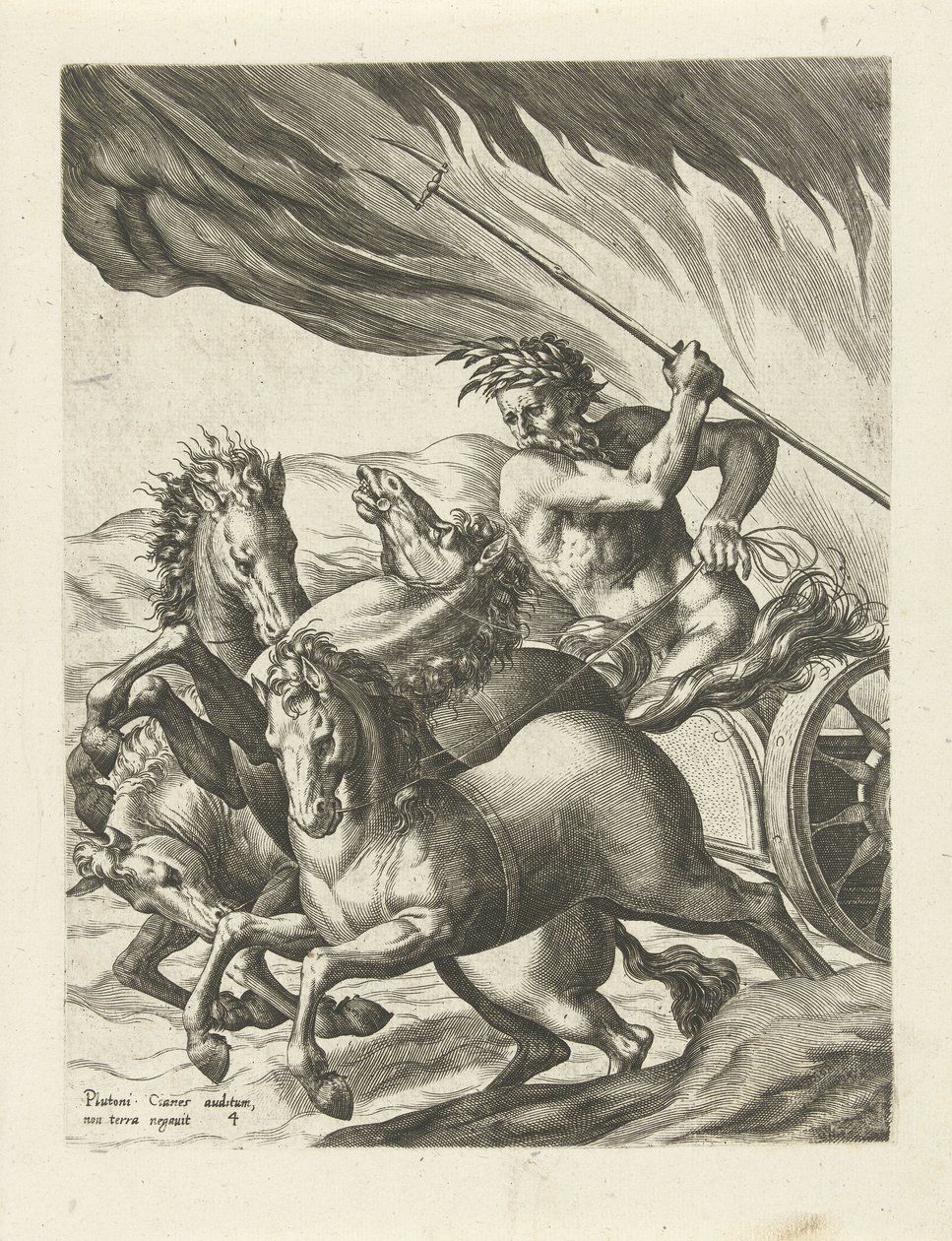 Pluto lämnar Proserpina i underjorden The History of Pluto and Proserpina (serietitel) av Cornelis Cort
