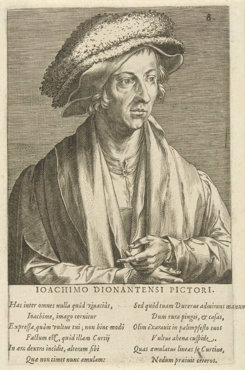 Porträtt av målaren Joachim Patinier av Cornelis Cort