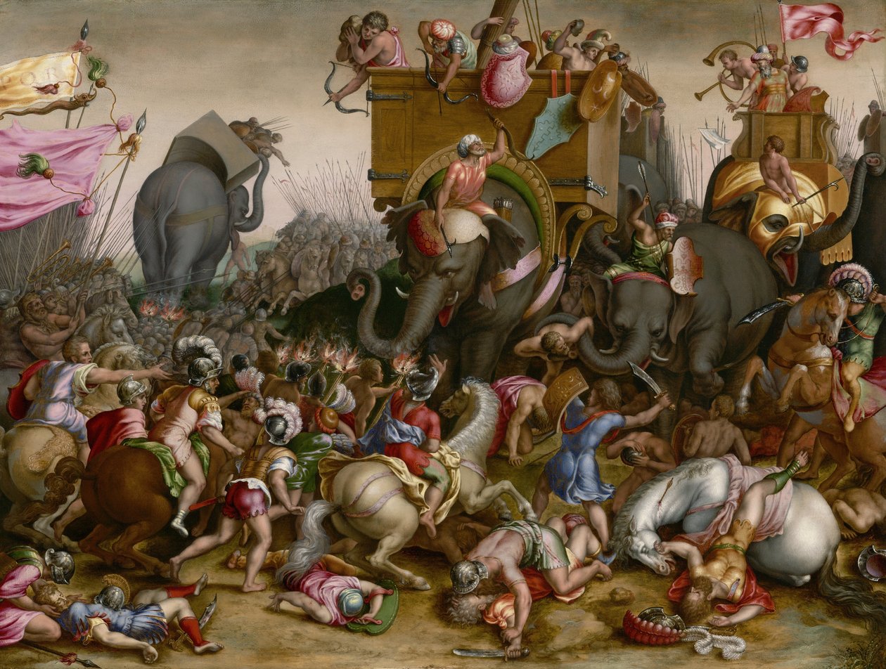 Slaget vid Zama, efter 1567 av Cornelis Cort