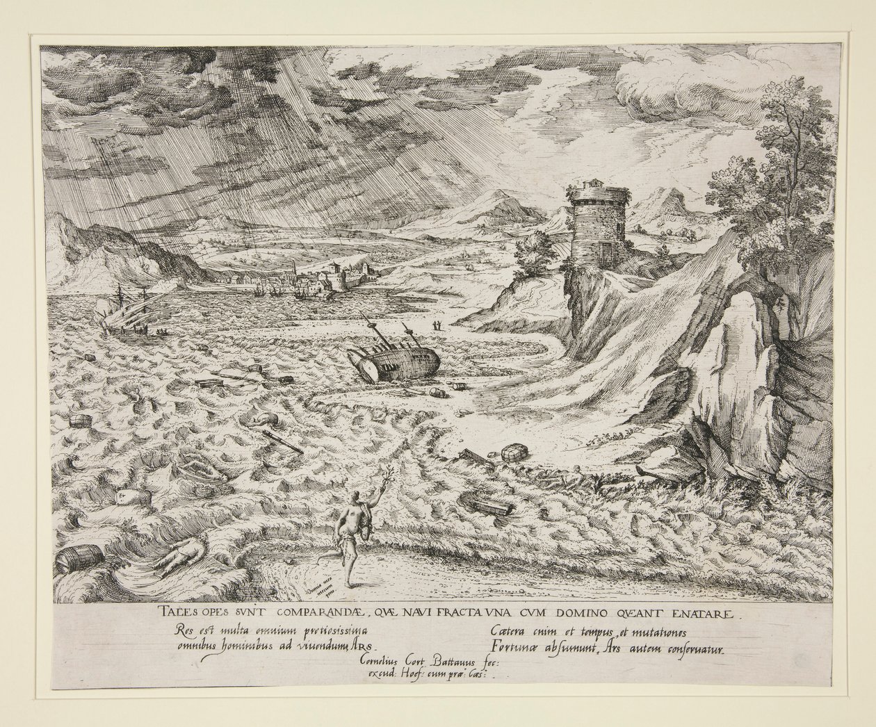 Skeppsbrottet av Cornelis Cort