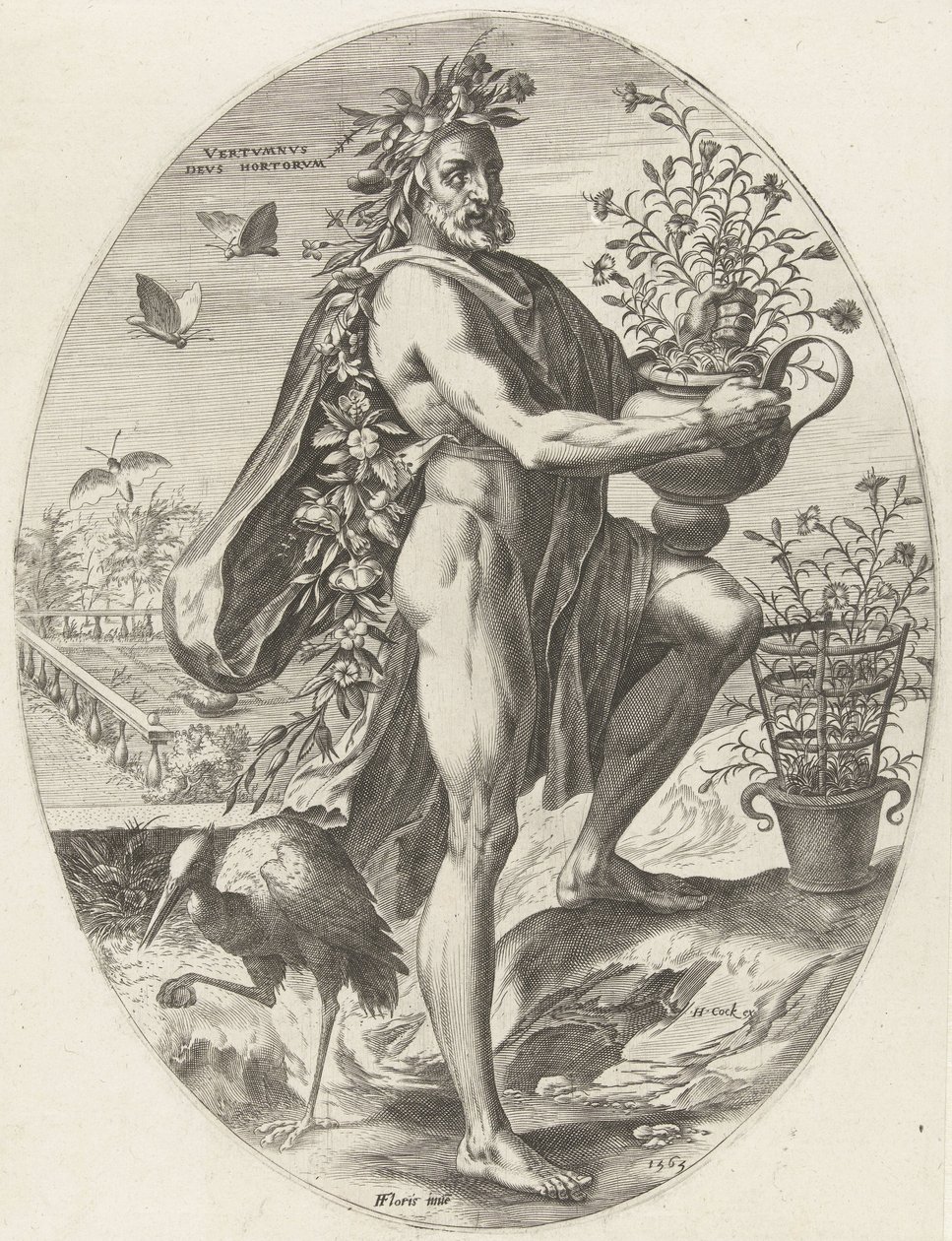 vertumnus Gods of Agriculture (serietitel) av Cornelis Cort