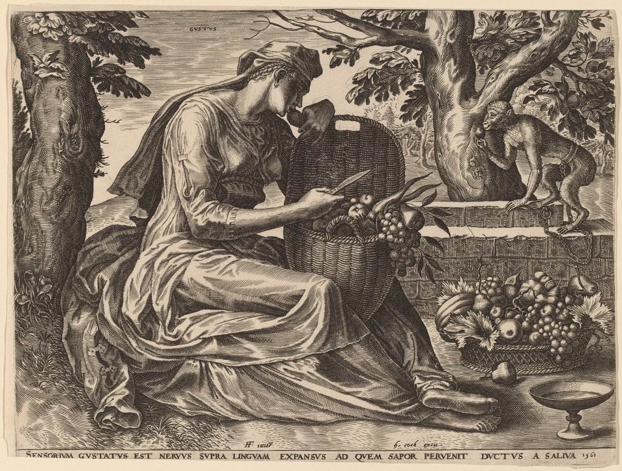Smak av Cornelis Cort after Frans Floris I