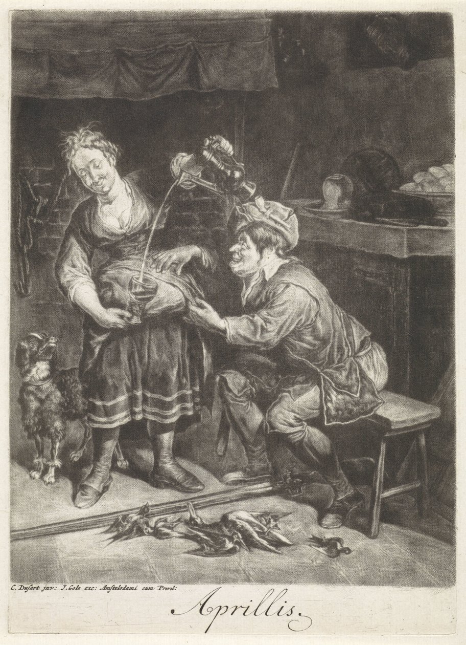 april Aprillis (titel på objekt) Årets tolv månader, Les XII Mois de l
