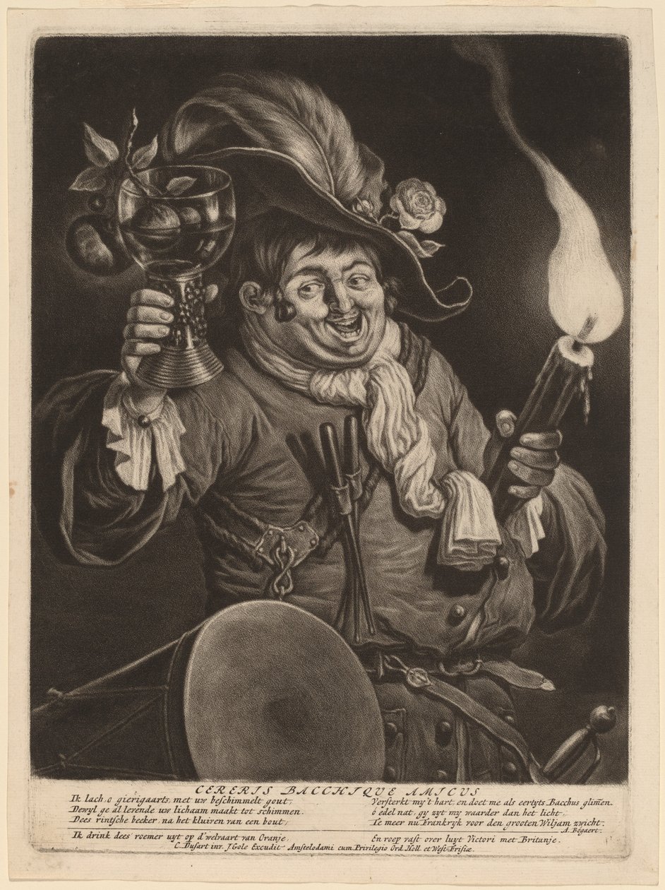 En vän till Ceres och Bacchus av Cornelis Dusart