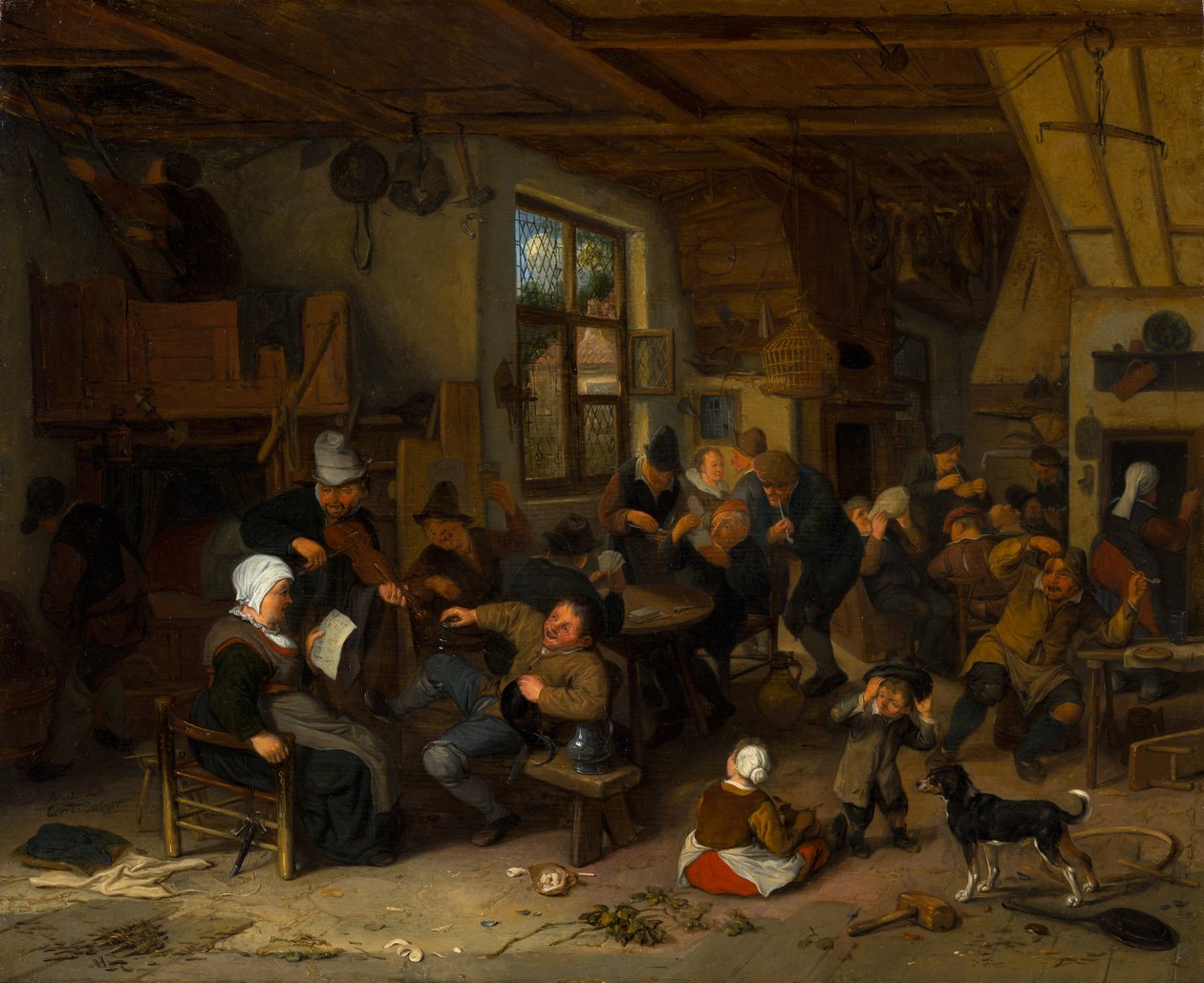 Bondekrog av Cornelis Dusart