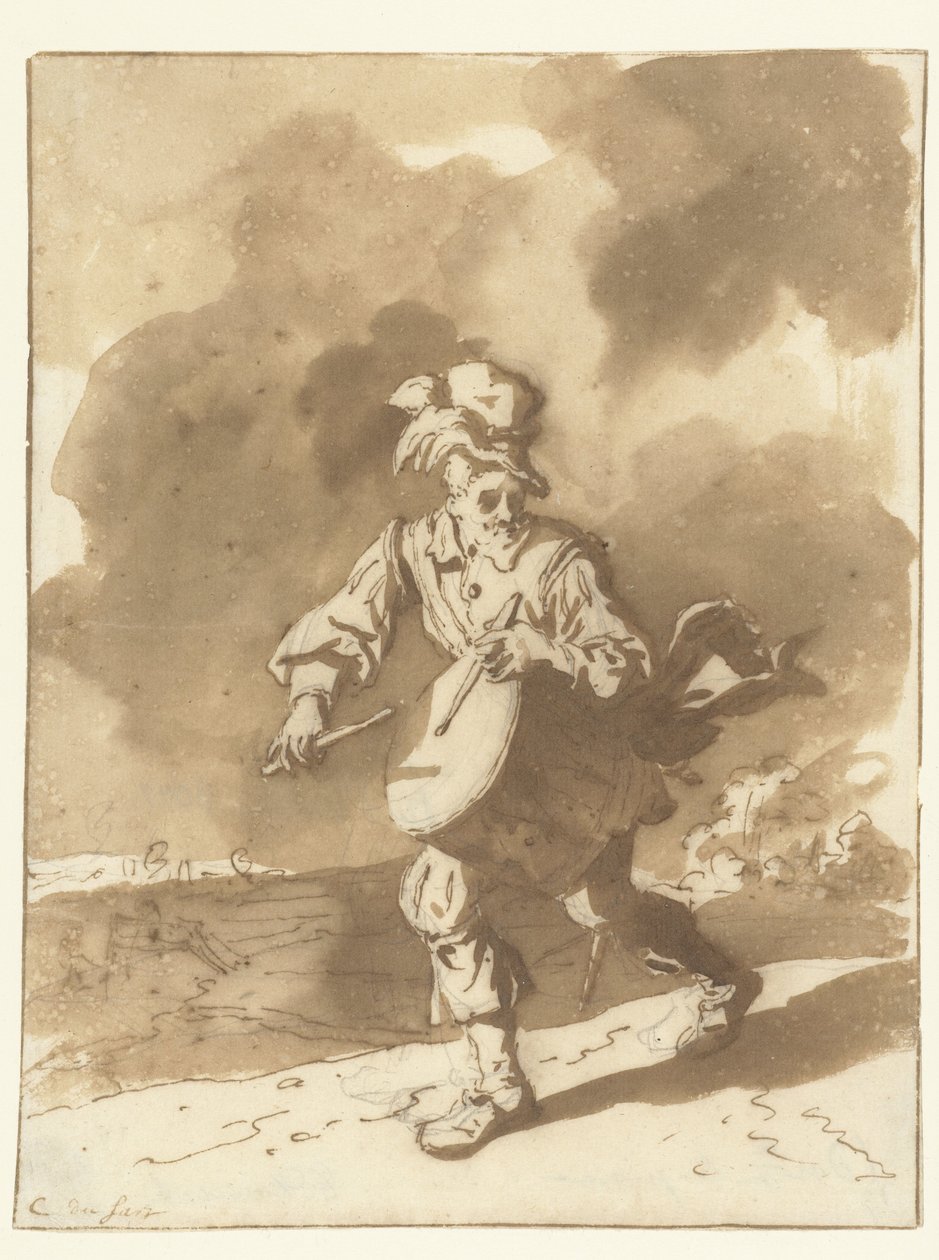 Trummisen Handelsresande av Cornelis Dusart