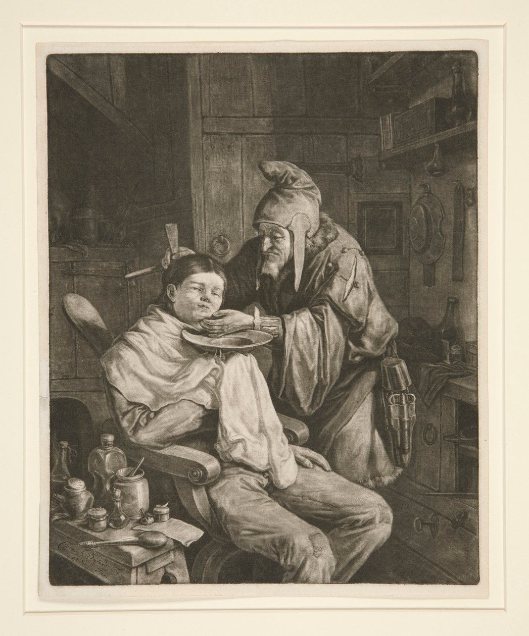 Byns kirurg av Cornelis Dusart