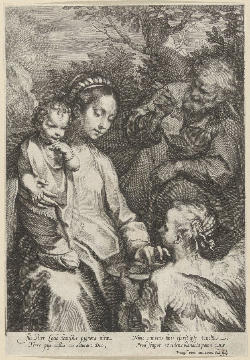Mary matar barnet av Cornelis Galle (I)