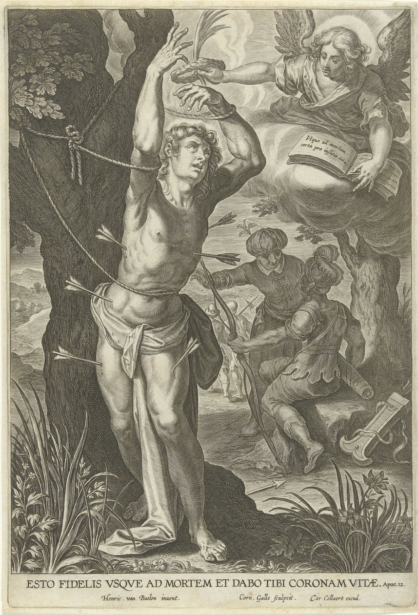 S:t Sebastians martyrskap av Cornelis Galle (I)