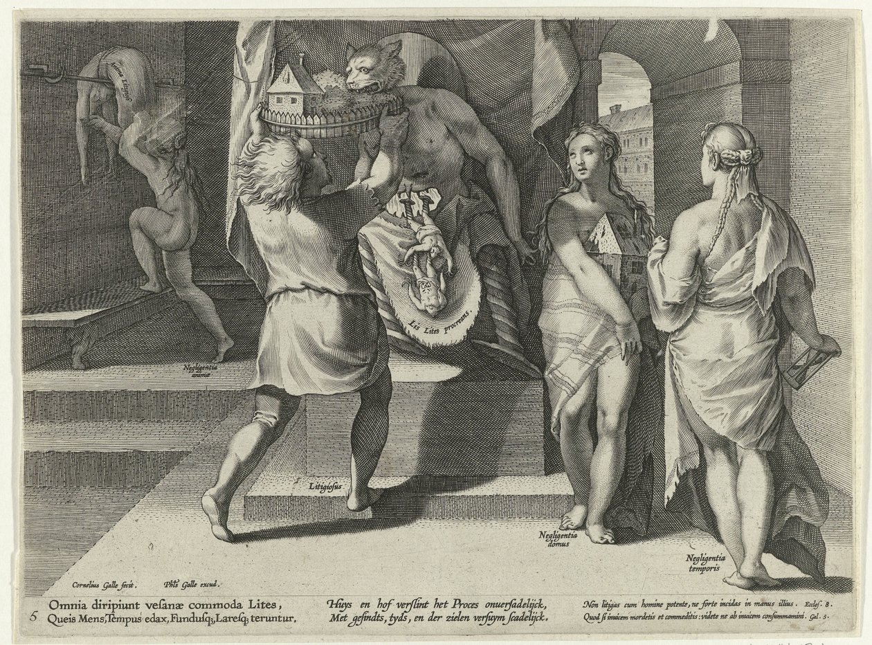 Missbruk av äganderätten Missbruk av tvister (serietitel) Litis Abusus (serietitel) av Cornelis Galle (I)