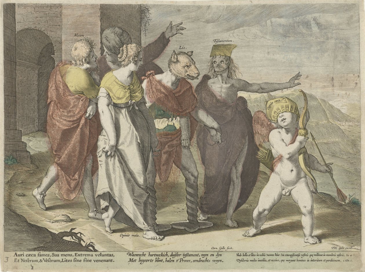 Missbruk av arv Missbruk av tvister (serietitel) Litis Abusus (serietitel) av Cornelis Galle (I)