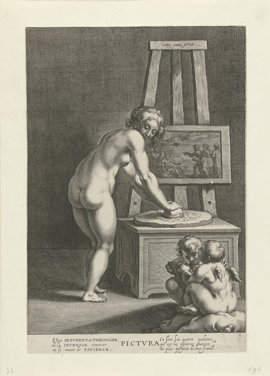 Pictura (konsten att måla) av Cornelis Galle (I)
