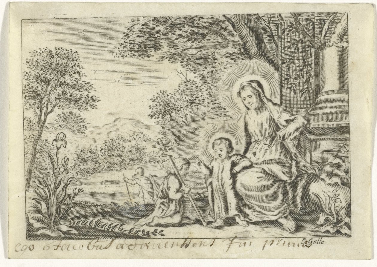 Helig familj med Johannes Döparen av Cornelis Galle (II)