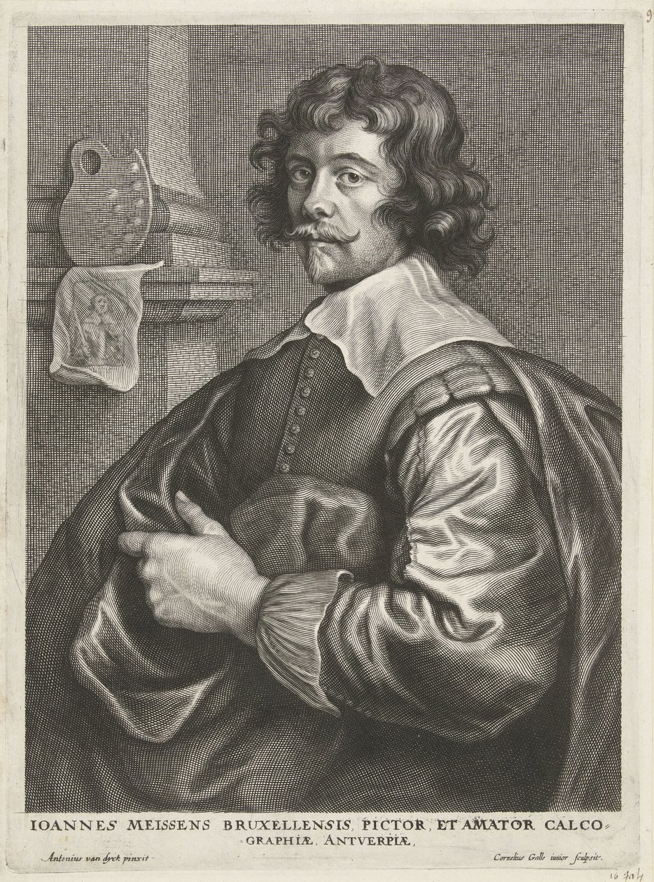 Porträtt av Joannes Meyssens av Cornelis Galle (II)