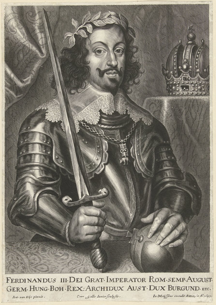 Porträtt av kejsar Ferdinand III av Cornelis Galle (II)