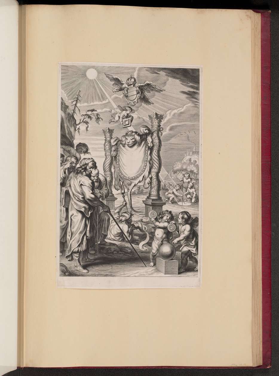 Titelsida för G. de St. Vincent, ett geometriskt arbete om cirkelns kvadratur av Cornelis Galle II after Abraham Diepenbeeck