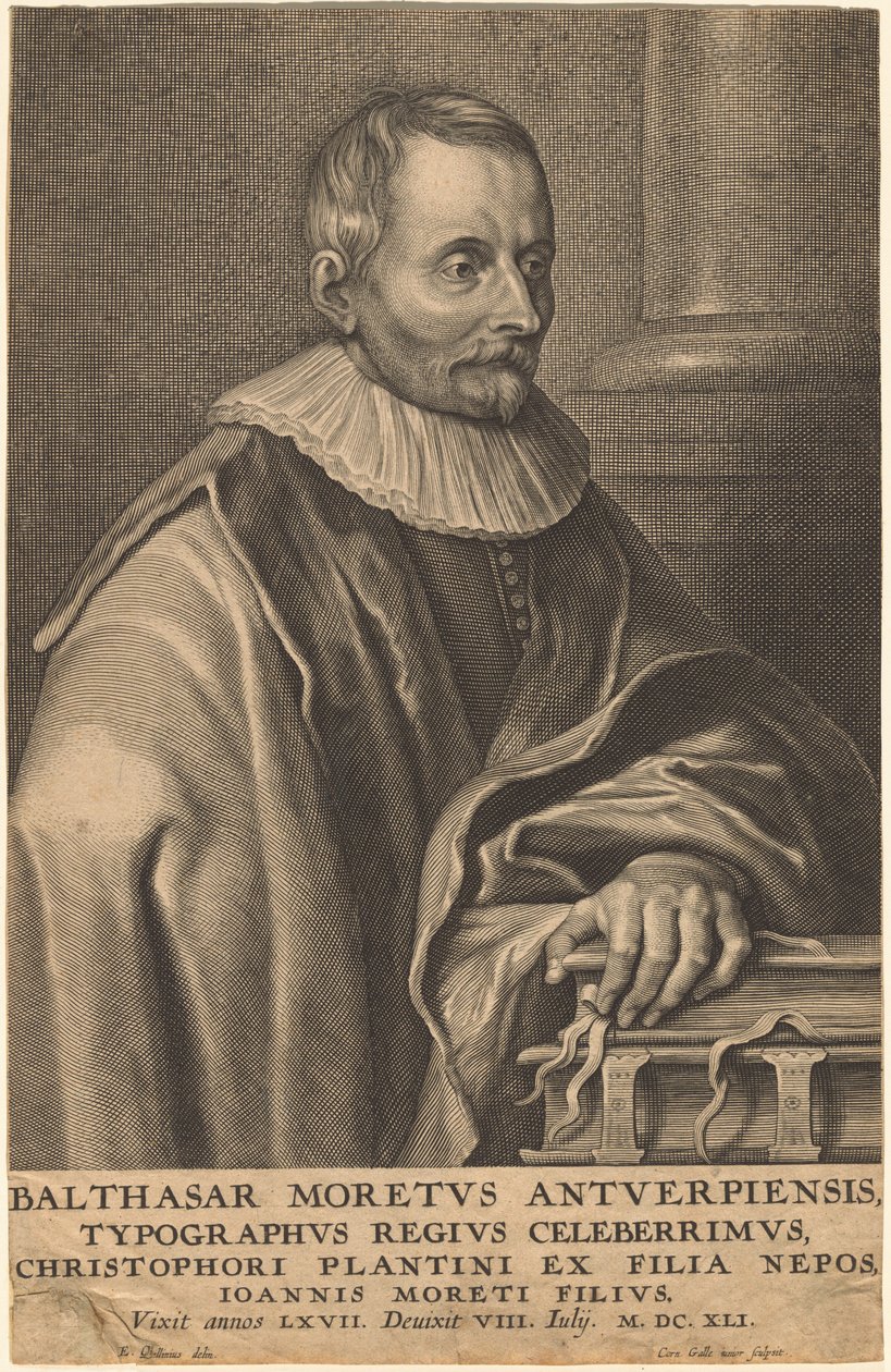 Balthasar Moretus från Antwerpen av Cornelis Galle I