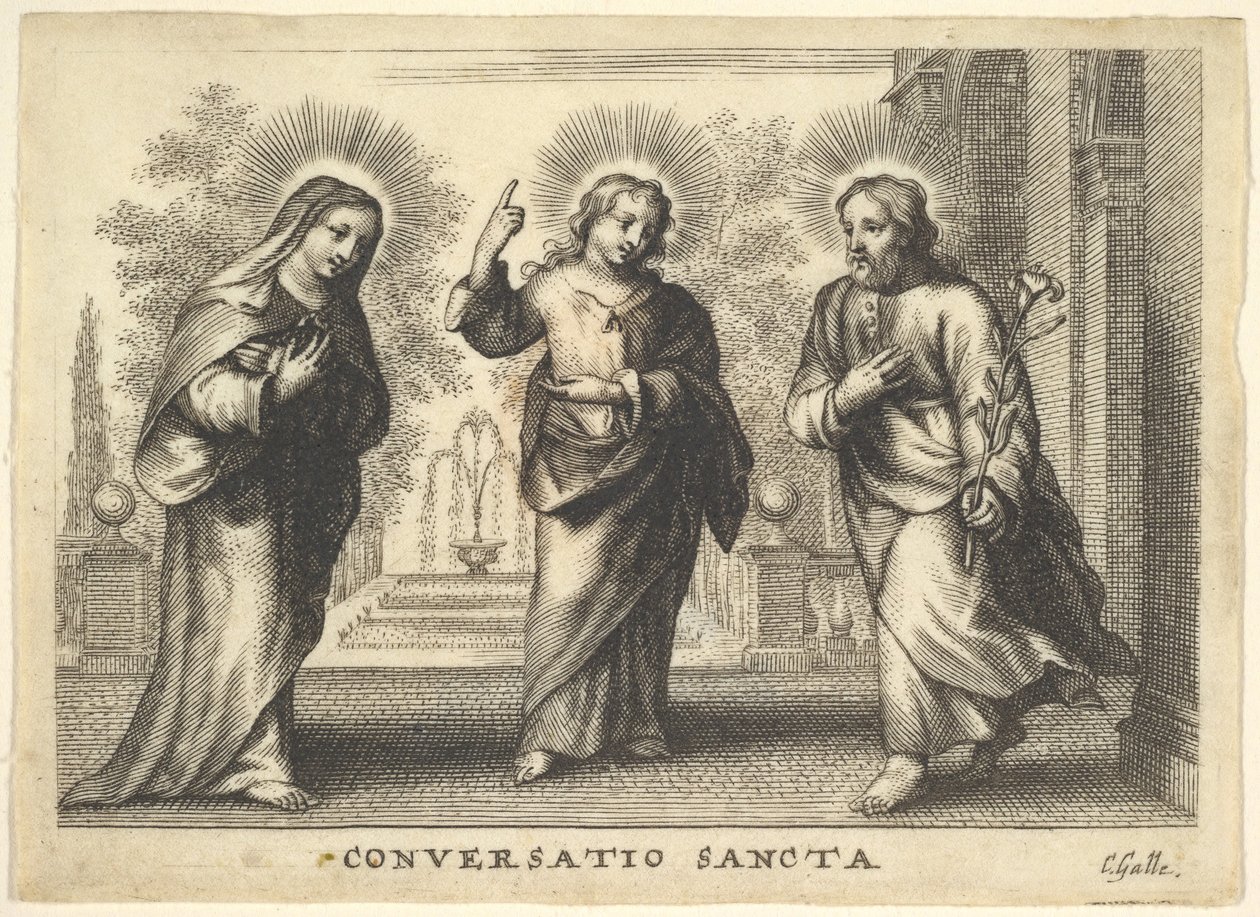 Heligt samtal. av Cornelis Galle I