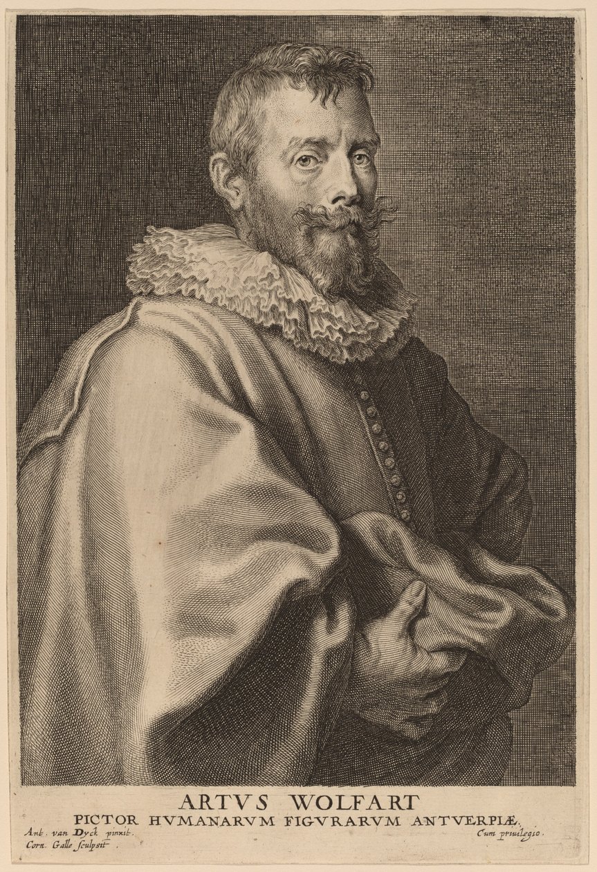 Arthur Wolfart av Cornelis Galle I after Sir Anthony van Dyck