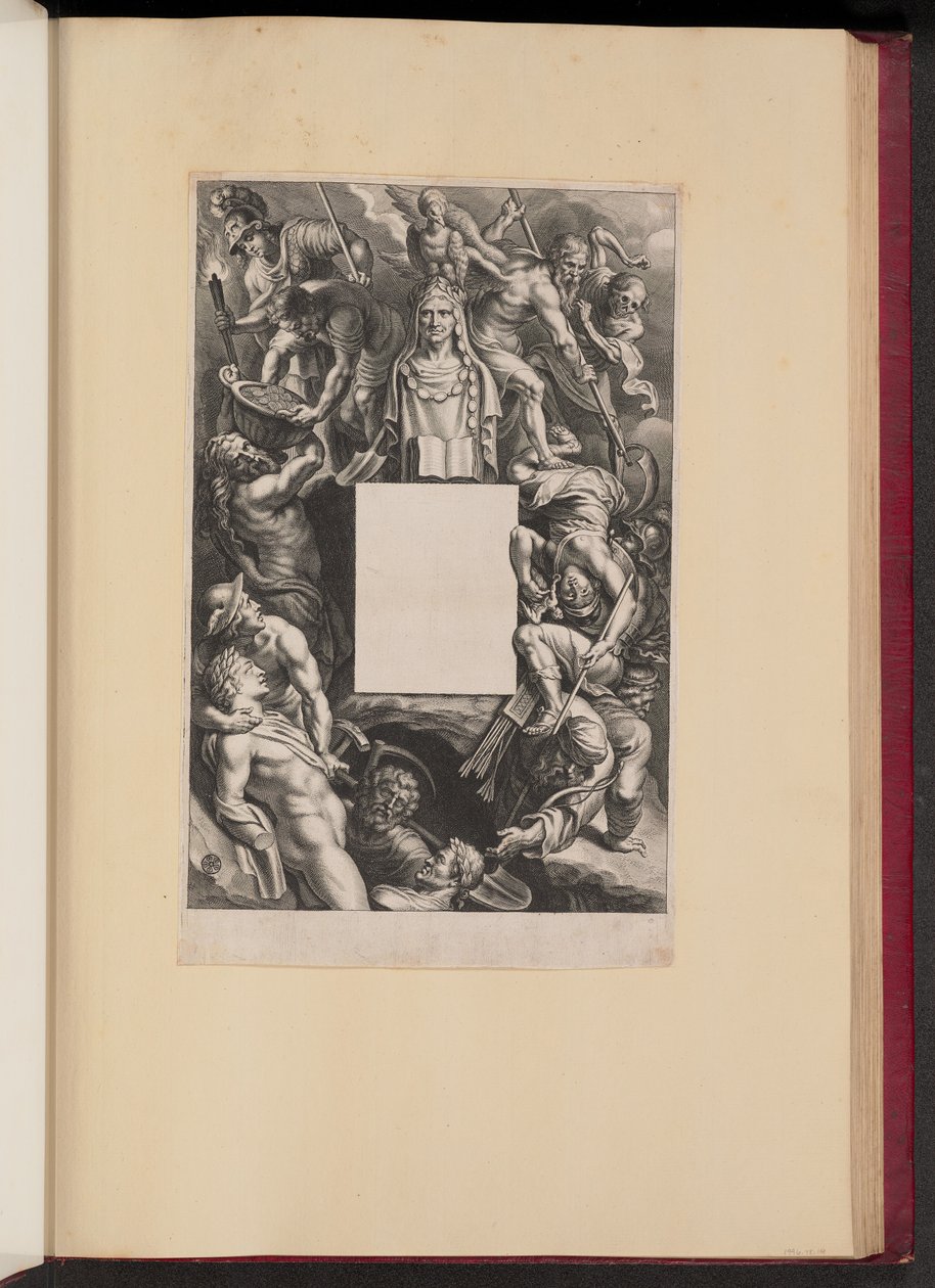 Titelsida för Hubert Goltzius, Monument från den romerska och grekiska antiken (Opera Omnia, I) av Cornelis Galle I after Sir Peter Paul Rubens