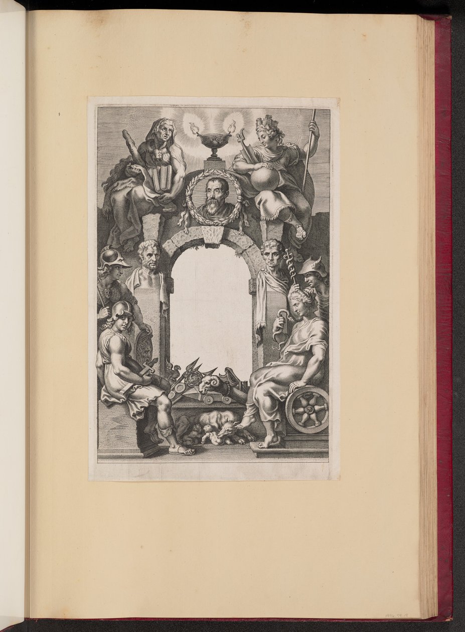 Titelsida för Justus Lipsius, Opera Omnia, I av Cornelis Galle I after Sir Peter Paul Rubens