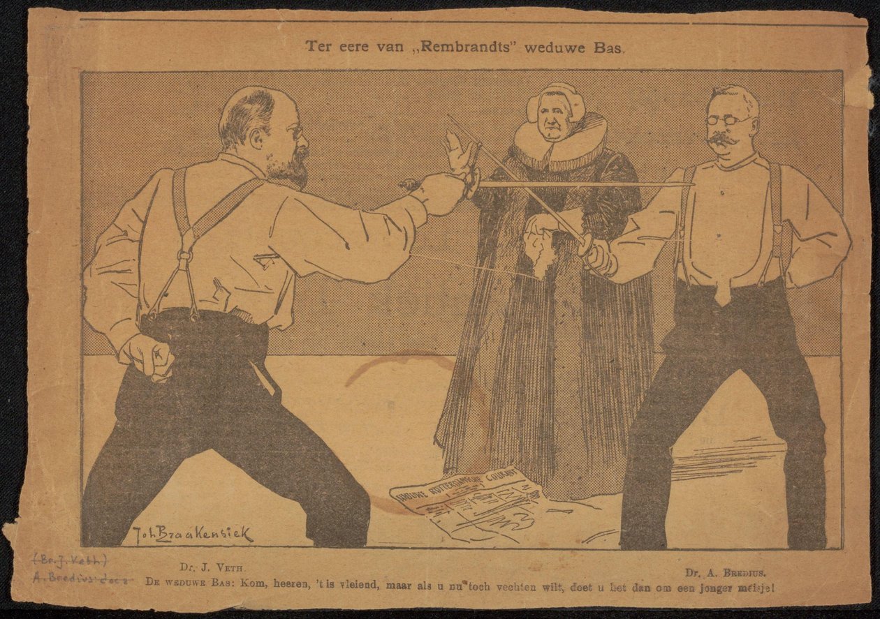 Tidningsurklipp från Jan Veths arkiv av Cornelis Gerardus 