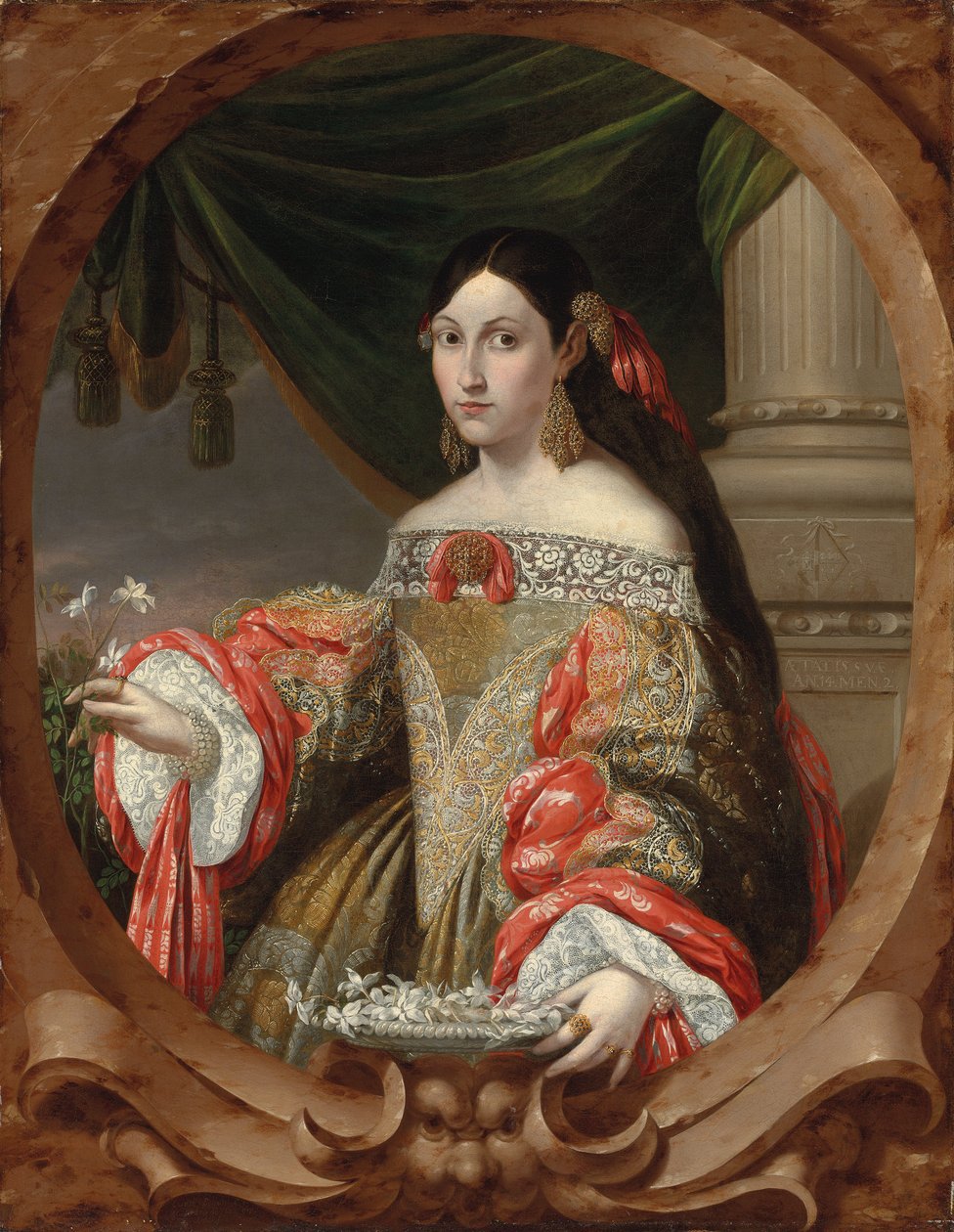 Porträtt av en dam, 1682 av Cornelis III Schut