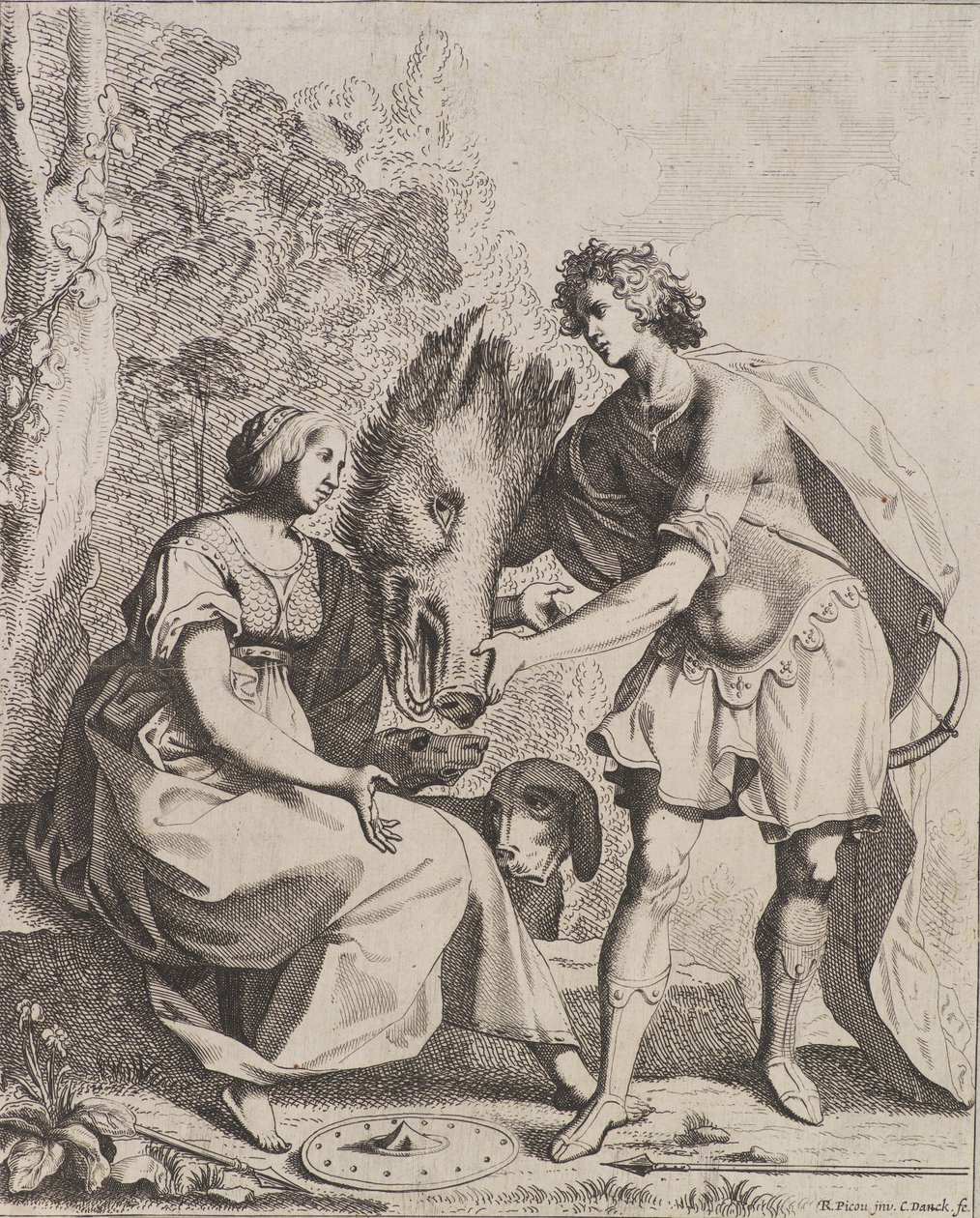 Meleager och Atalanta av Cornelis I Danckerts