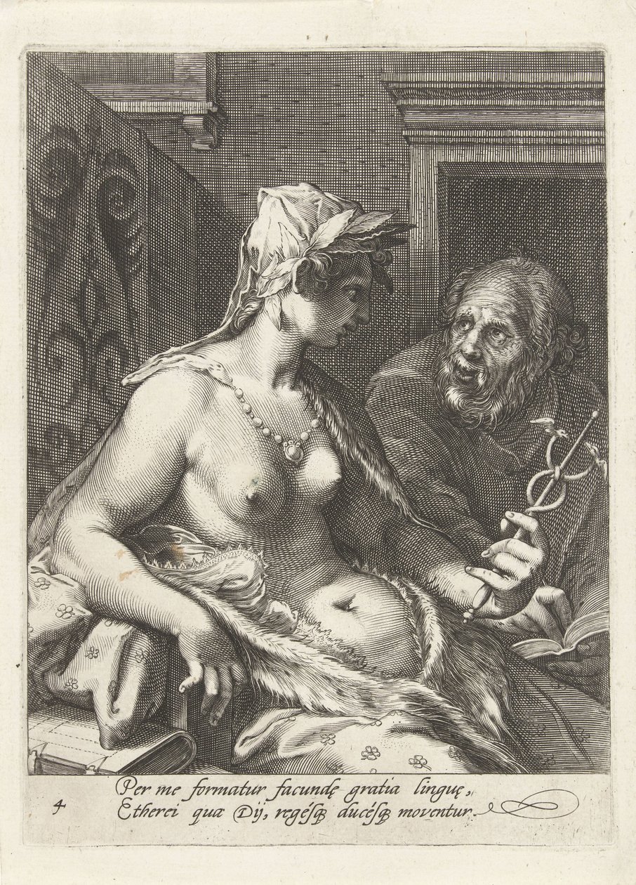 Retorik The Seven Liberal Arts (serietitel) av Cornelis Jacobsz. Drebbel