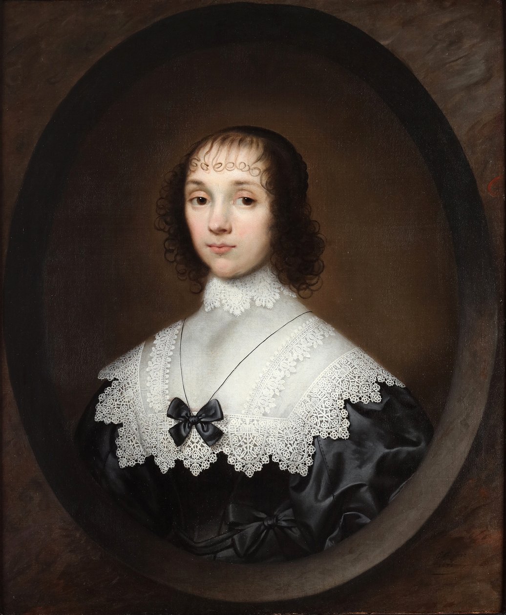 Porträtt av Lady Waterpark av Cornelis Janssens van Ceulen