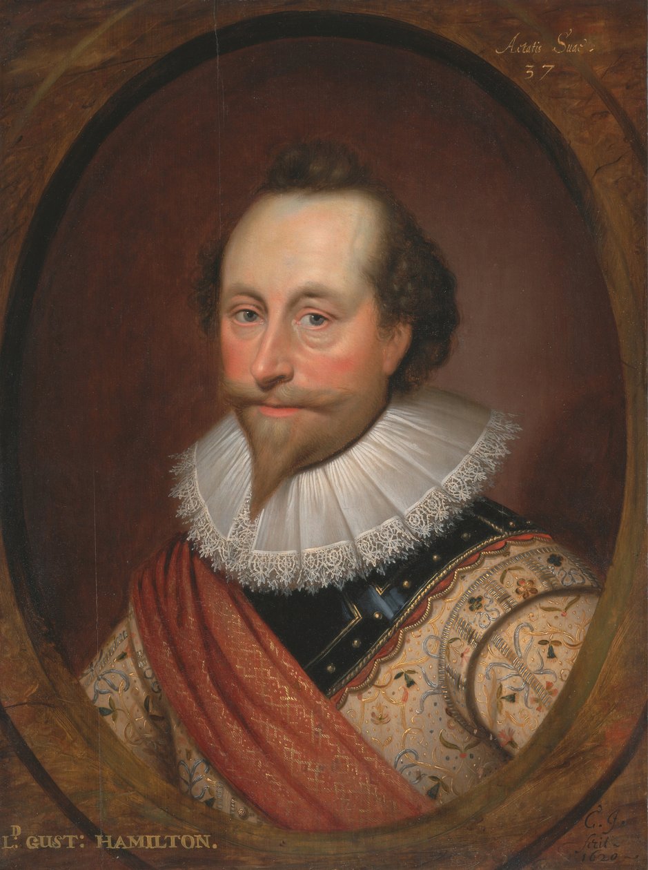 Porträtt av Sir Alexander Temple, 1620 av Cornelis Janssens van Ceulen