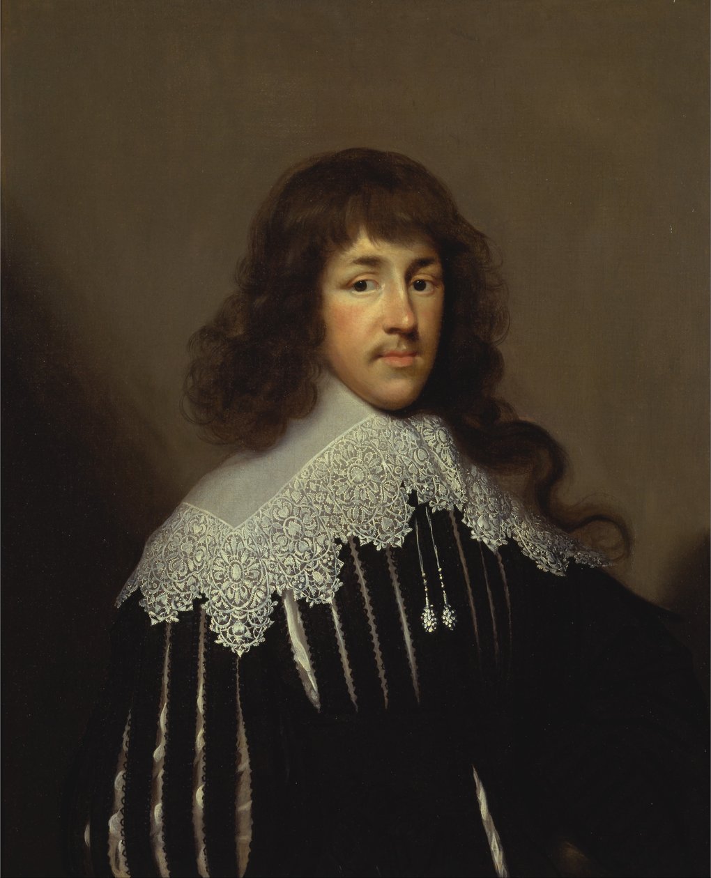 Porträtt av en man, troligen Sir Francis Godolphin av Cornelis Janssens van Ceulen