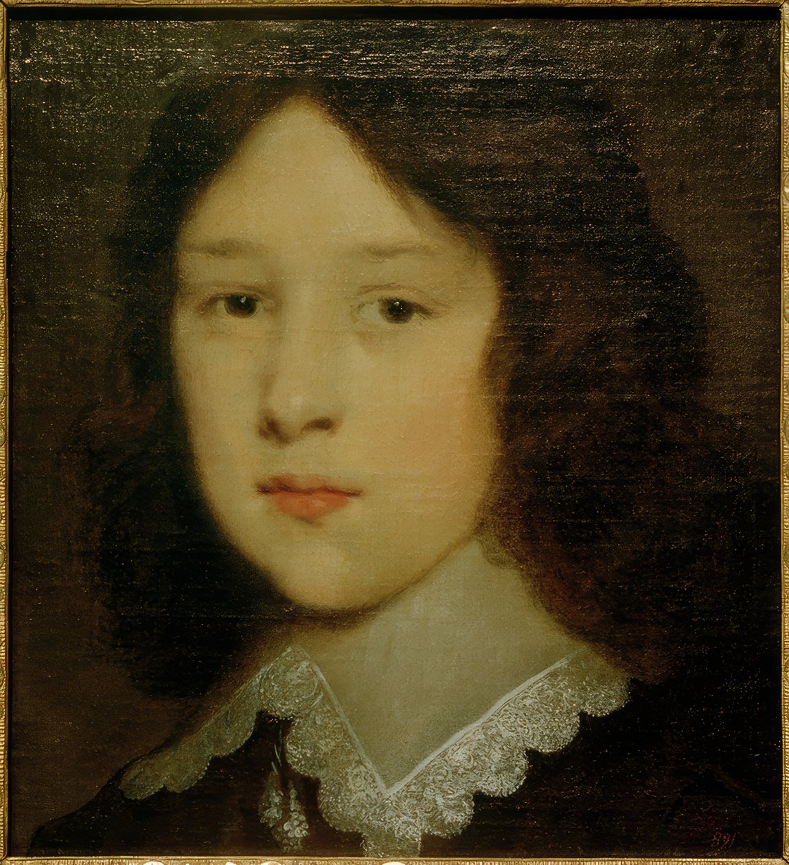 Porträtt av en ung man av Cornelis Johnson van Keulen