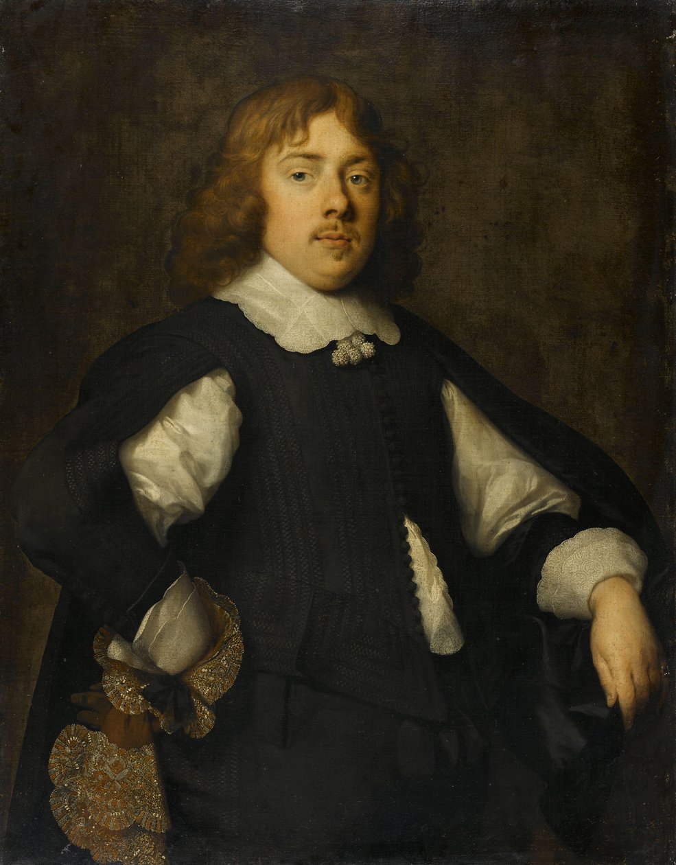 Porträtt av Joan Pietersz Realel (1625-59) av Cornelis Jonson van Ceulen (I)