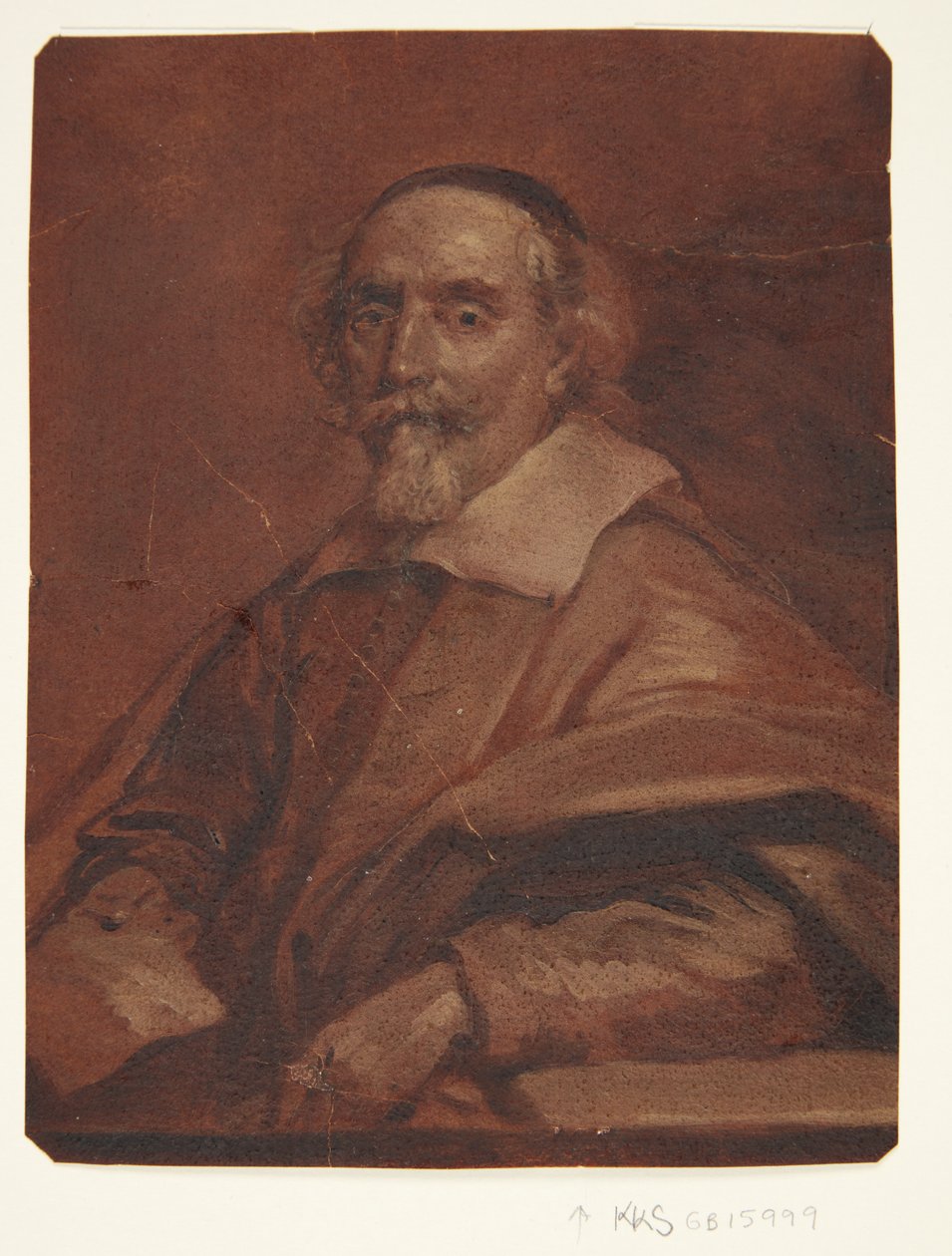Porträtt av målaren Adriaen van Nieulandt av Cornelis Jonson van Ceulen