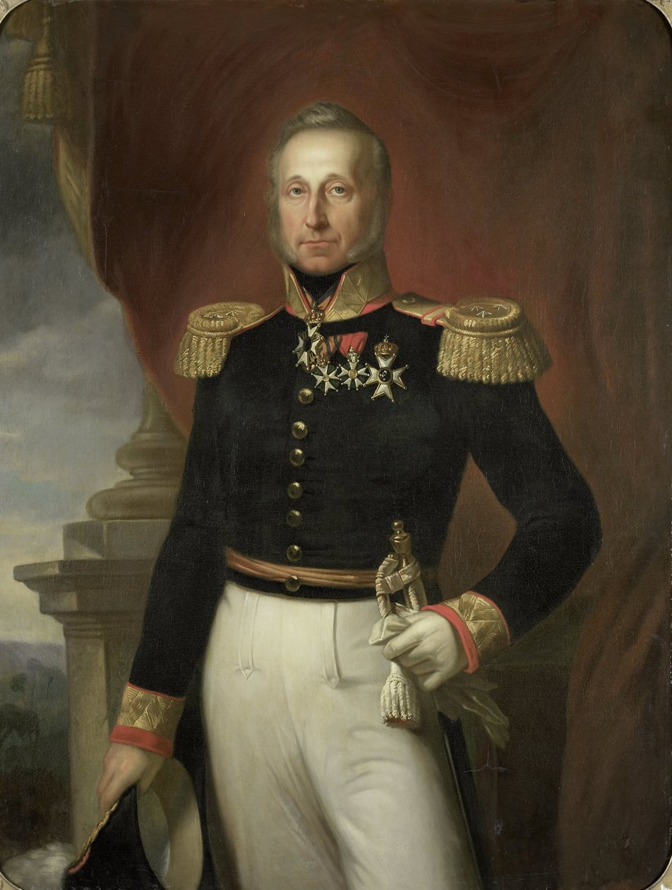 Porträtt av Dominique Jacques de Eerens, generalguvernör i Nederländska Ostindien av Cornelis Kruseman (copy after)