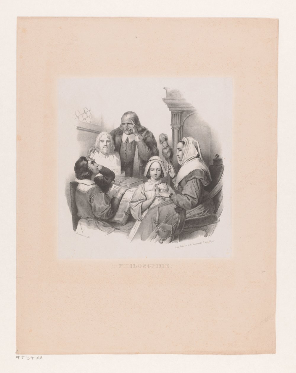 Filosofiskt företag Filosofi (titel på objekt) av Cornelis Kruseman