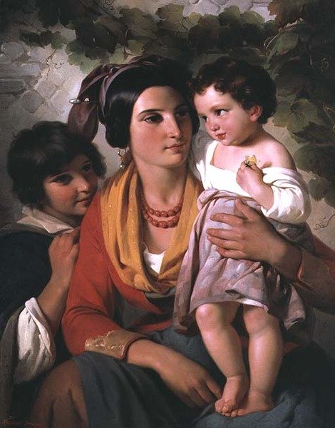 Mor och barn av Cornelis Kruseman