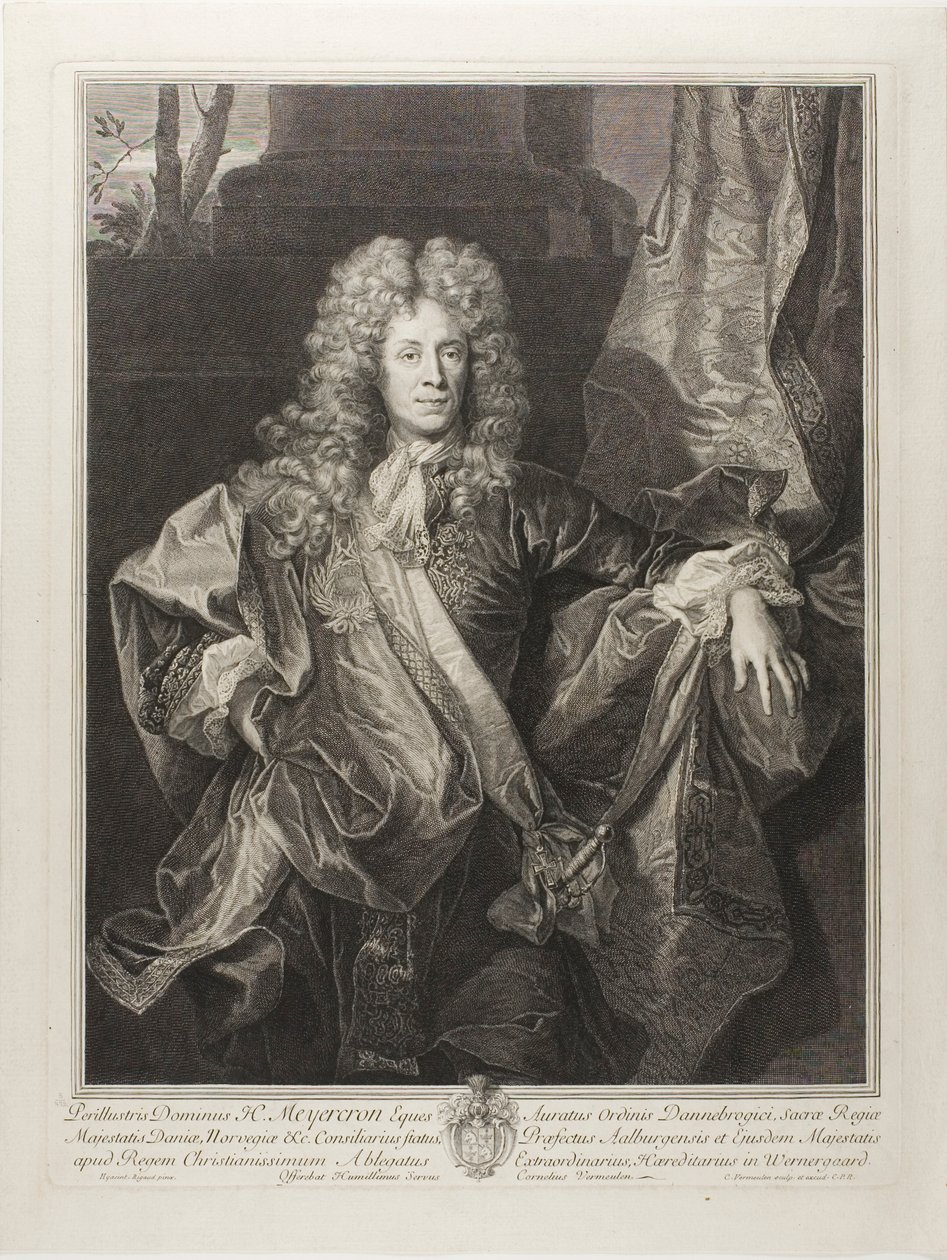Porträtt av Henning Meyercron av Cornelis Martinus Vermeulen