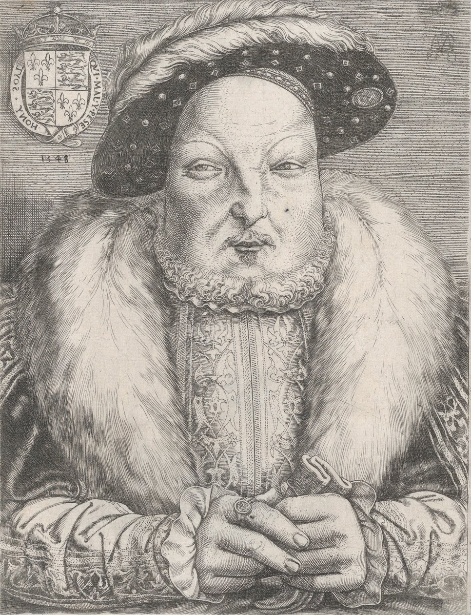 Porträtt av Henrik VIII, ca. 1547. av Cornelis Massys