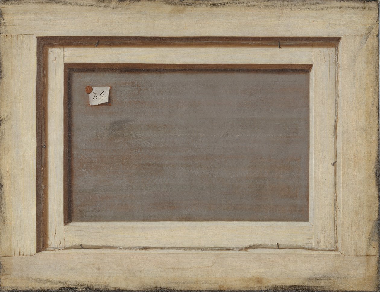 Trompe loeil. Baksidan av en inramad målning, 1668-1672 av Cornelis Norbertus Gijsbrechts