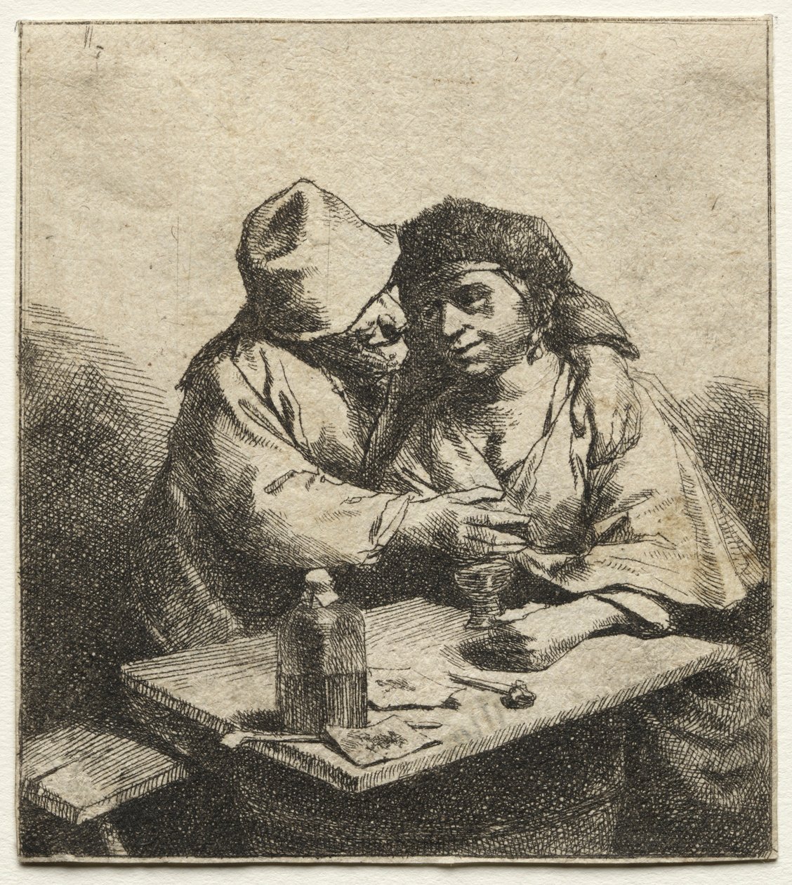 Det amorösa paret, mitten av 1600-talet. av Cornelis Pietersz Bega