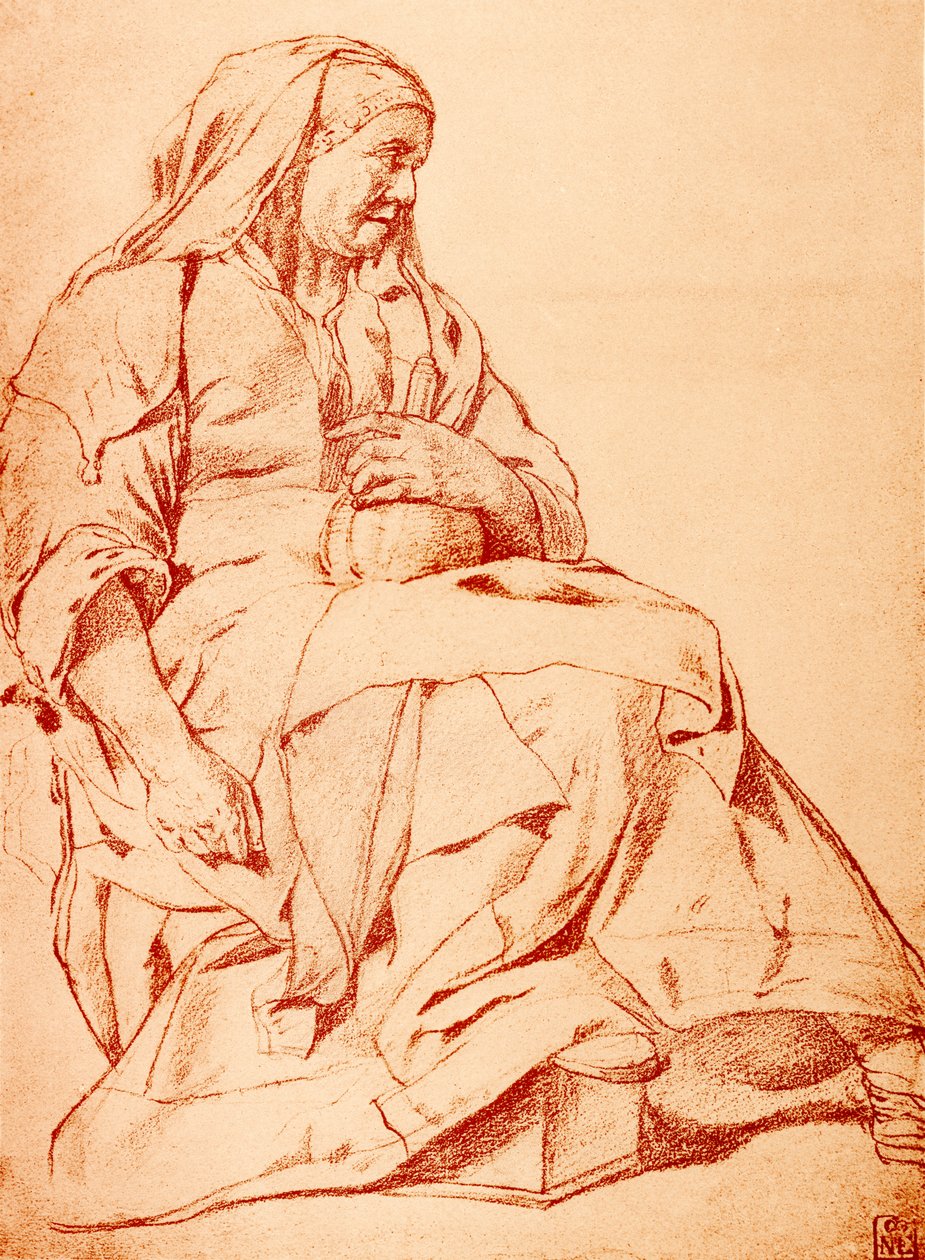 Den sjuka kvinnan med en urinflaska av Cornelis Pietersz Bega