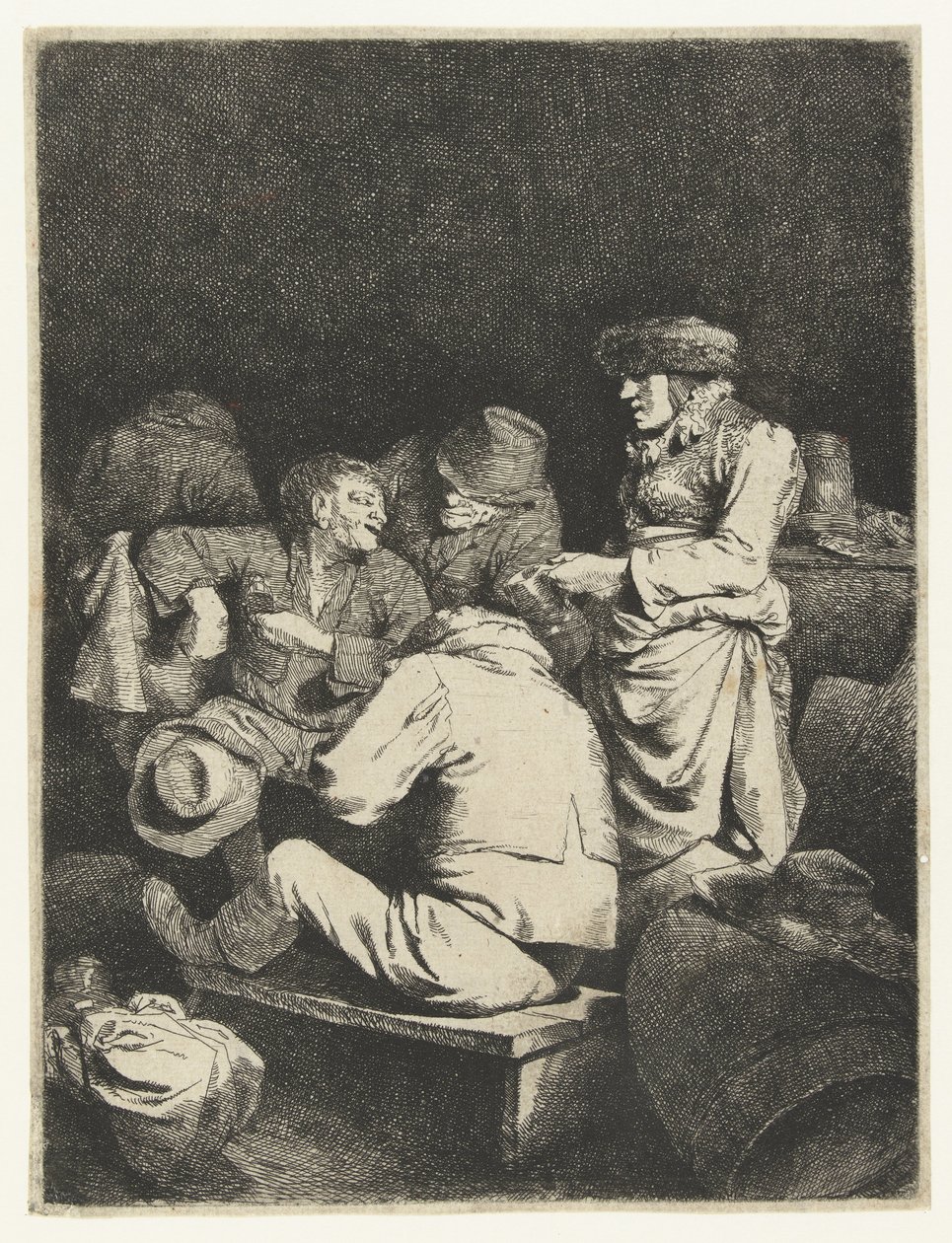 Hyresvärdinna och sällskap i värdshuset av Cornelis Pietersz. Bega