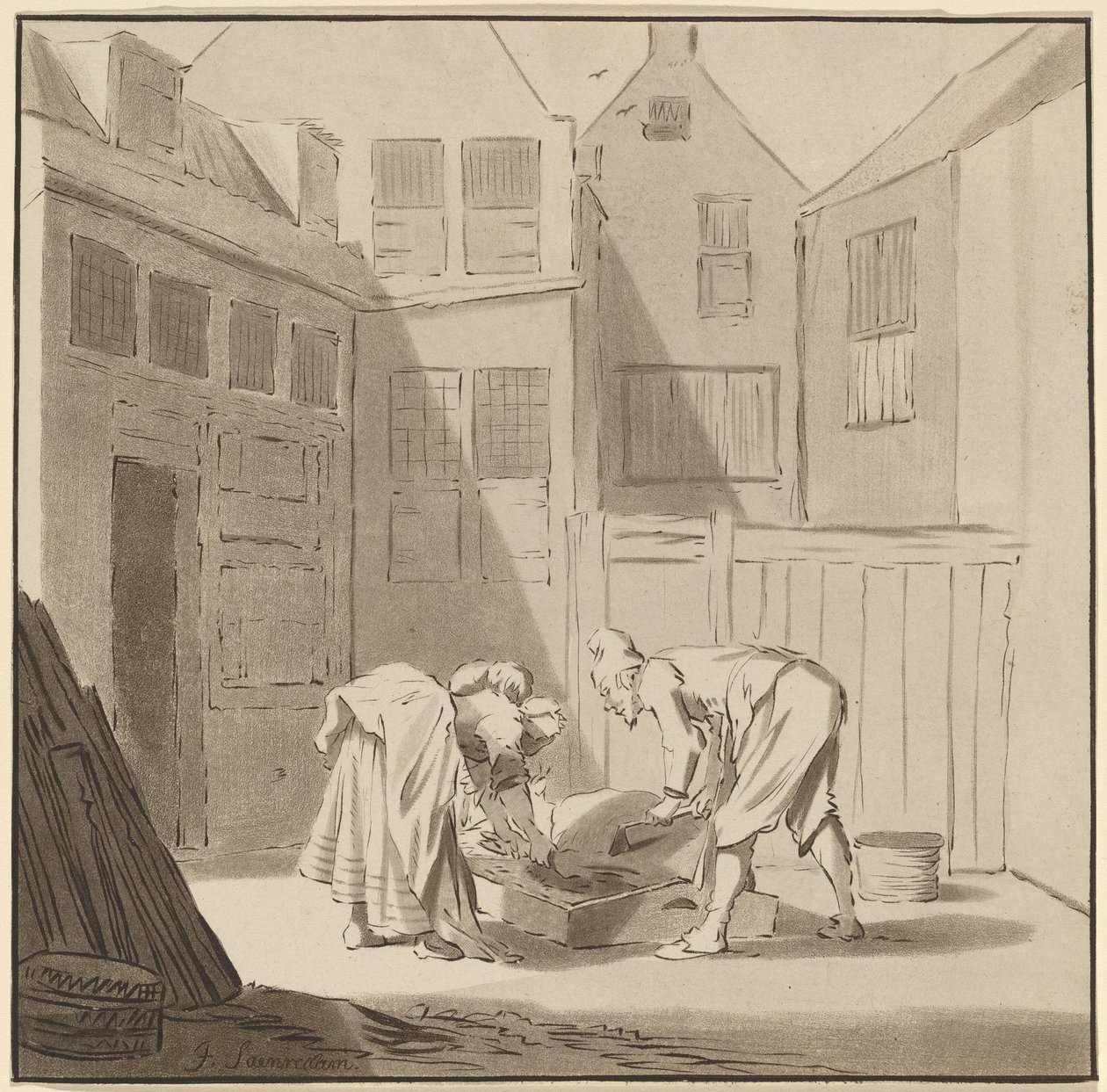 Hog Slaughters av Cornelis Ploos van Amstel