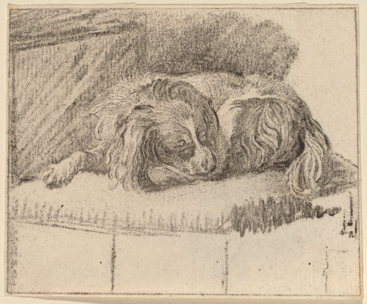Liggande hund av Cornelis Ploos van Amstel