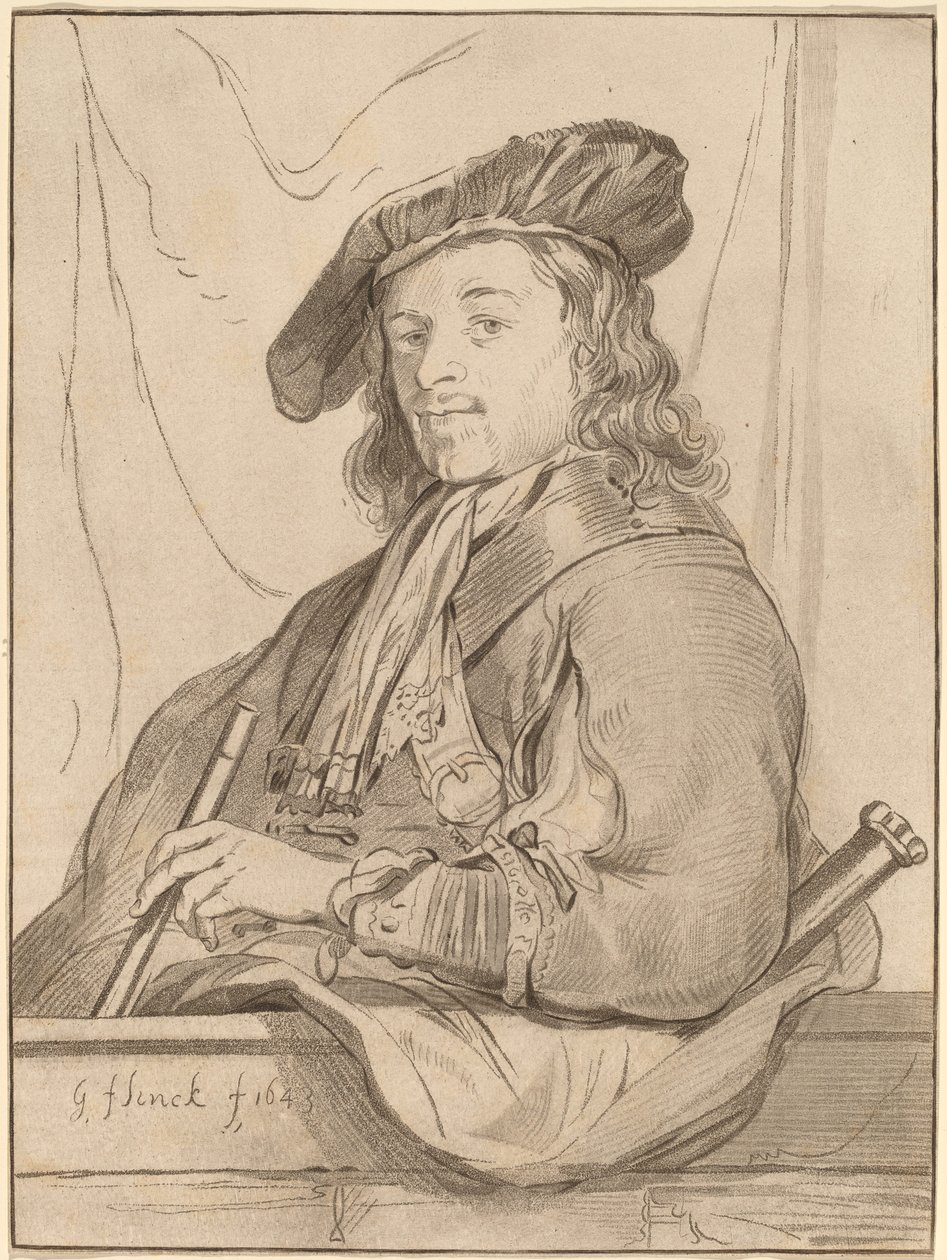 Man vid parapeten av Cornelis Ploos van Amstel