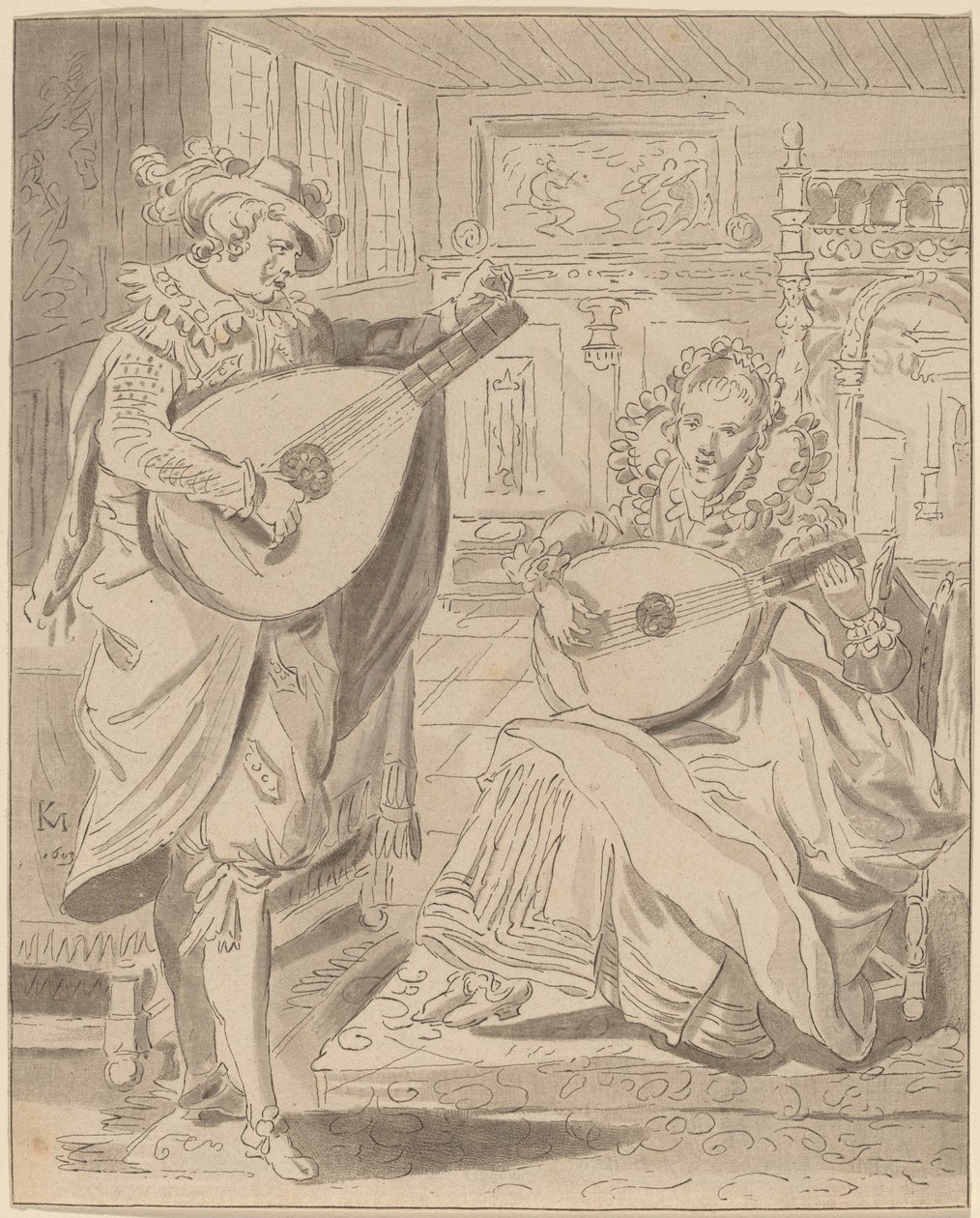 Musikkompani av Cornelis Ploos van Amstel