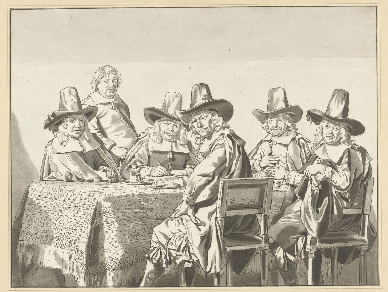 Regenter av barnhemmet i Haarlem av Cornelis Ploos van Amstel